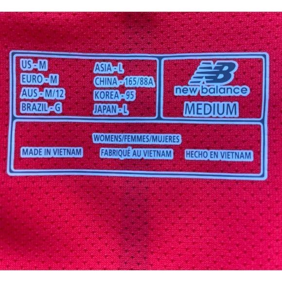 New Balance Orange Workout Half Zip Long Sleeve Sweater Medium - Picture 3 of 10